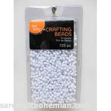 Bead Landing White Craft Tri-beads 725 pcs B071K9HSLG